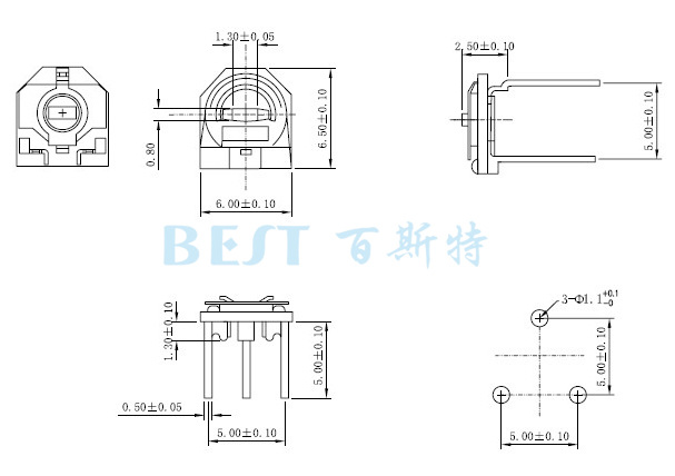 陶瓷可調(diào)電阻RM065G-V3