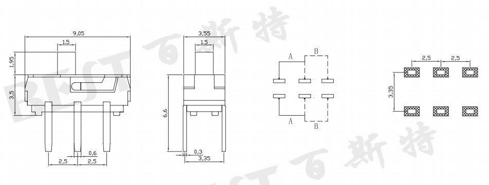 撥動(dòng)開(kāi)關(guān)MSS-22D16